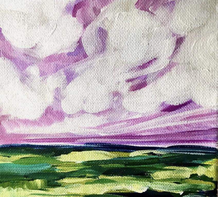 Pink Sky Loose Landscape